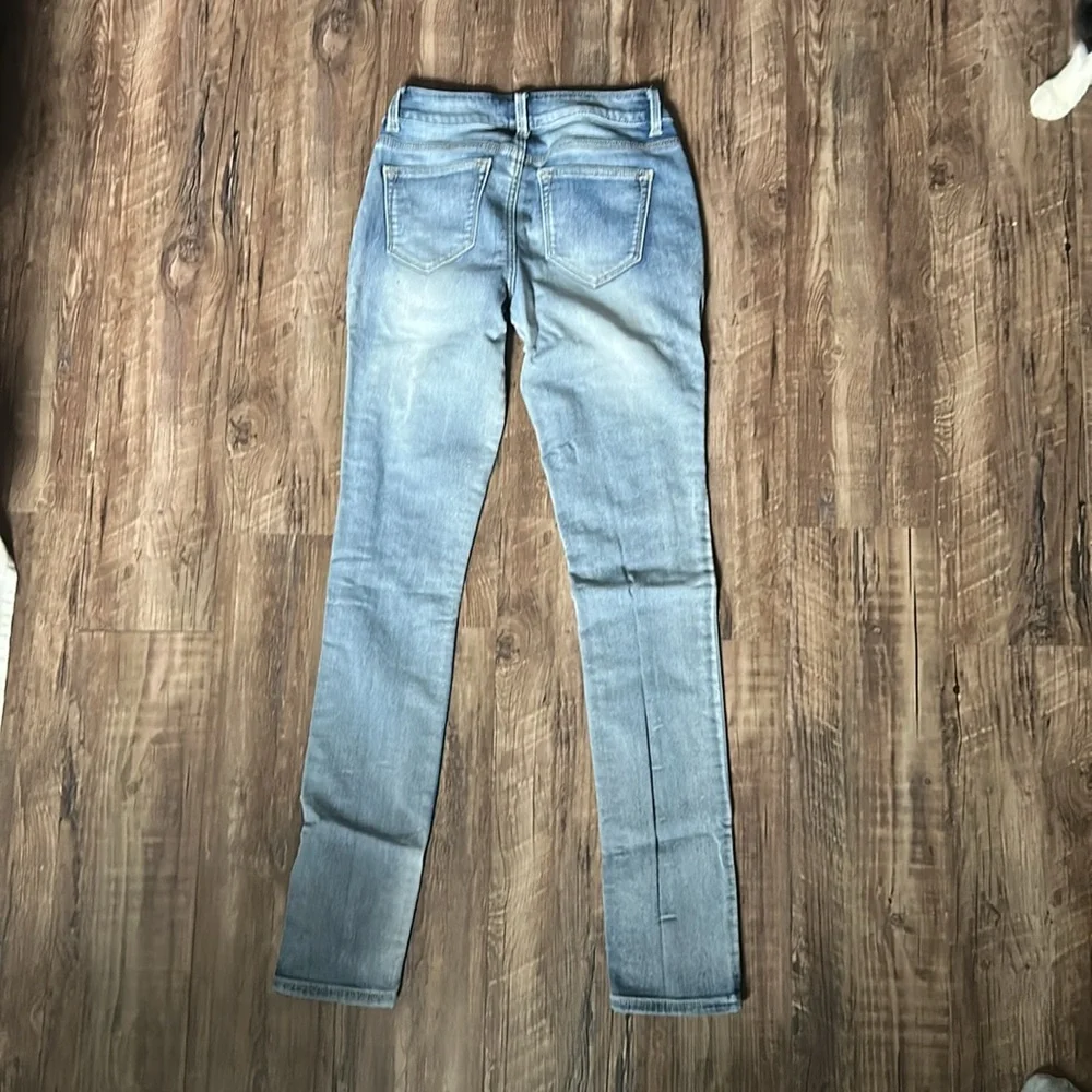 Maurices Light Blue Distressed Skinny Jeans - Picture 2 of 3